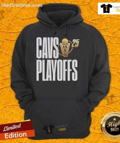 Alt Text: Official Cleveland Cavaliers 2025 Cavs Playoffs hoodie featuring team logo and vibrant design for fans.