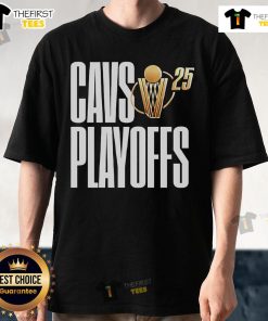 Official Cleveland Cavaliers 2025 Cavs Playoffs T-Shirt featuring team colors and logo, perfect for fans supporting the playoffs.
