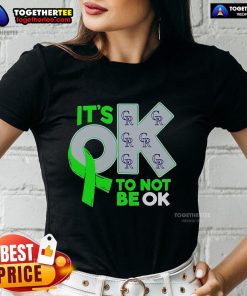 Official Colorado Rockies 'It's OK To Not Be OK' Ladies Tee showcasing team spirit and comfort for female fans.
