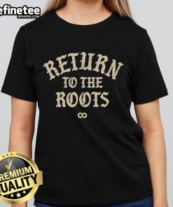 Official Coone Return to the Roots Ladies Tee featuring vibrant design and comfortable fit for dance music fans.