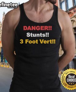 Official Danger Stunts 3-Foot Vert Tank Top in vibrant colors, perfect for summer adventures and outdoor sports.