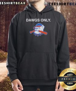 Official Dawgs Only Hit Dawgs Hoodie in black, showcasing stylish design and comfortable fit for dog lovers.