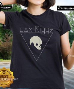 Alt Text: Official Dax Riggs 7 Songs Skull Ladies Tee featuring a stylish skull design for fans of alternative music.
