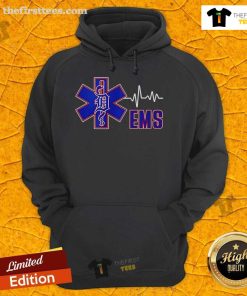 Official Detroit Tigers National EMS Week Hoodie featuring team logo and vibrant design, perfect for EMS supporters.