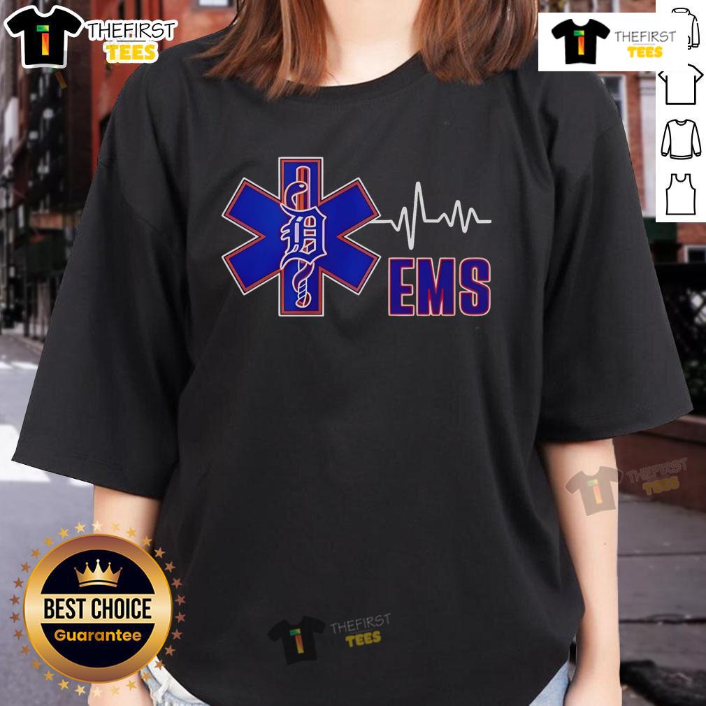 Official Detroit Tigers National Ems Week Ladies Tee Official Detroit Tigers National EMS Week ladies tee featuring vibrant team colors and logo, perfect for EMS appreciation.