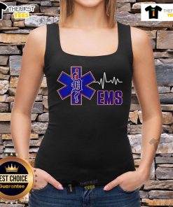 Official Detroit Tigers National EMS Week tank top featuring team colors and logo, perfect for celebrating EMS heroes.