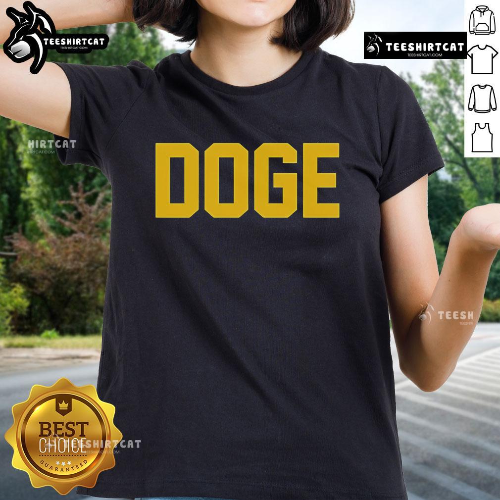 Official Doge Agent Ladies Tee Official DOGE Agent Ladies Tee featuring a stylish design, perfect for fans of the DOGE cryptocurrency.