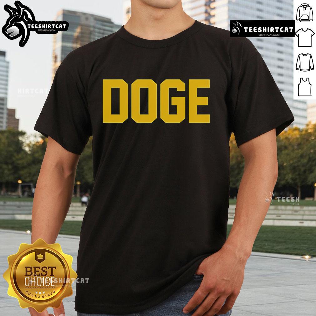 Official Doge Agent T Shirt Alt Text: Official Doge Agent T-Shirt featuring iconic Doge meme design, perfect for doge enthusiasts and meme lovers.