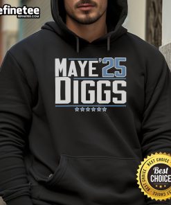 Alt Text: Official Drake Maye and Stefon Diggs 2025 hoodie featuring sleek design and vibrant team colors. Perfect for fans!