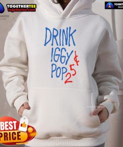 Official Iggy Pop 25 Hoodie featuring bold graphics and unique design, perfect for fans of the iconic musician.