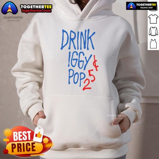Official Iggy Pop 25 Hoodie featuring bold graphics and unique design, perfect for fans of the iconic musician.