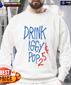 Official Iggy Pop 25 Sweatshirt featuring bold graphic design, perfect for fans of the iconic musician and style.