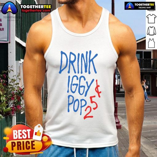 Official Iggy Pop 25 tank top featuring bold graphic design, perfect for fans and music lovers.