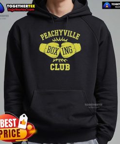 Alt Text: Official Dungeons And Daddies Peachyville Boxing Club hoodie featuring vibrant graphics and a comfortable fit.