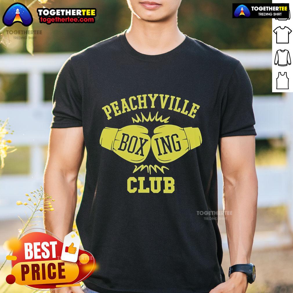 Official Dungeons And Daddies Peachyville Boxing Club T Shirt Official Dungeons And Daddies Peachyville Boxing Club T-Shirt featuring a vibrant design and logo for fans of the show.