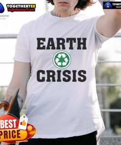 Official Earth Crisis Recycle T-Shirt featuring eco-friendly design and bold graphics promoting environmental awareness.