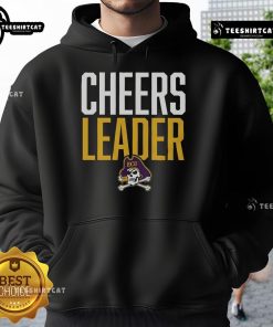 Official East Carolina Pirates Cheers Leader Hoodie in purple with ECU logo, perfect for fans showing team spirit.