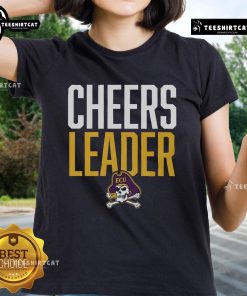 Womens Official East Carolina Pirates Cheers Leader Tee featuring vibrant team colors for spirited game day style.