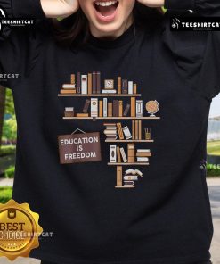 Alt Text: Official Education Is Freedom Sweatshirt showcasing a stylish design, perfect for promoting educational empowerment.