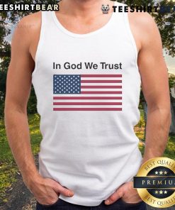 Official Eric Adams In God We Trust tank top featuring bold text design, perfect for stylish summer wear.