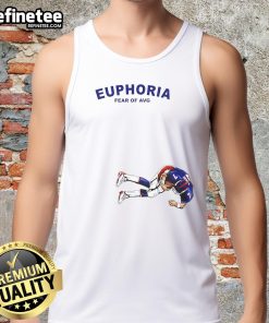 Official Euphoria Fear of Average John Elway 7 Denver Broncos tank top featuring stylish design and team colors.
