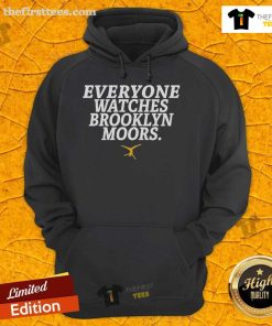 Official Everyone Watches Brooklyn Moors hoodie in black, featuring logo and stylish design for fans.