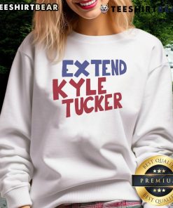 Official Extend Kyle Tucker Sweatshirt featuring team logo and stylish design for fans of Houston Astros.