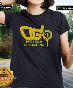 Alt Text: 'Five Stars Only Ovies and Giglio Podcast at The Golf Classic 2023 on the ladies' tee, showcasing event highlights.'