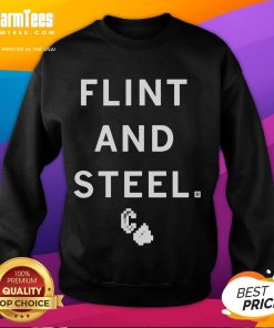 Official Flint and Steel sweatshirt featuring a stylish design, perfect for casual wear and outdoor enthusiasts.
