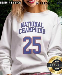 Official Florida National Champions 25 Sweatshirt featuring team colors and logo, perfect for fans and celebrations.
