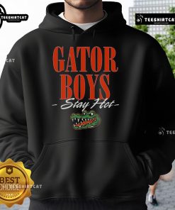Alt Text: Official Gator Boys Stay Hot Hoodie featuring a vibrant design and comfortable fit for fans of the Gator Boys.