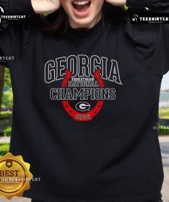 Alt Text: Official Georgia Bulldogs 2025 NCEA Equestrian National Champions sweatshirt featuring team colors and logo.