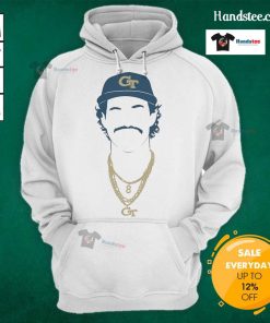 Alt Text: Official Georgia Tech Baseball Student-Athlete Silhouette Hoodie featuring a stylish design and school colors.