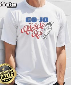 Official Go Jo The Milkshake Man T-Shirt featuring vibrant graphics and a fun design for milkshake lovers.