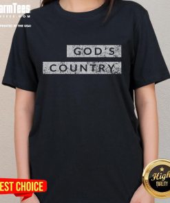 Official Gods Country American Blake concert ladies tee featuring stylish design for fans of country music.