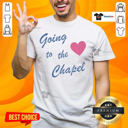 Official Going To The Chapel T-Shirt featuring a stylish design perfect for weddings and celebrations.