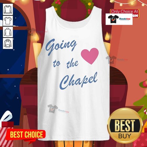 Official Going To The Chapel Tank Top featuring a stylish design perfect for wedding celebrations and bridal parties.
