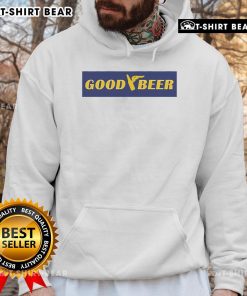 Alt Text: Official Good Beer logo hoodie featuring a stylish design for craft beer enthusiasts.