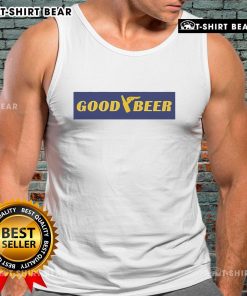 Official Good Beer logo tank top featuring a stylish design for beer enthusiasts and summer wear.