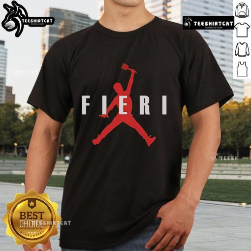 Official Guy Fieri Air Fieri Jordan Jump Chef Parody T-Shirt featuring vibrant graphics and fun culinary design.