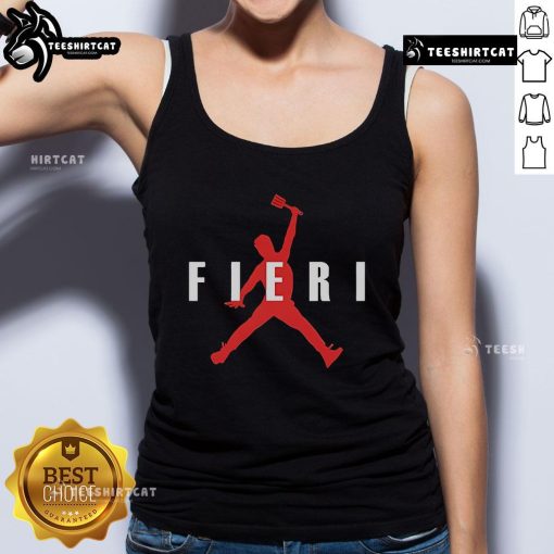 Official Guy Fieri Air Fieri Jordan Jump Chef Parody Tank Top featuring vibrant graphics and a fun culinary design.