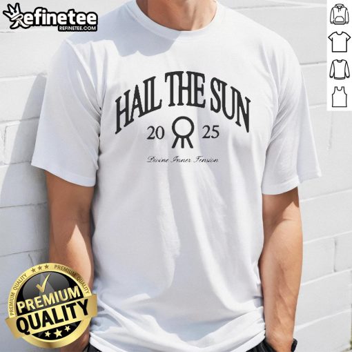 Alt Text: Official Hail The Sun Divine Inner Jension 2025 T-Shirt featuring unique artwork and comfortable fit for fans.