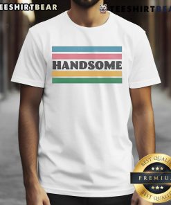 Alt Text: Official Handsome Podcast Handsome Ringer T-Shirt featuring a stylish design and vibrant colors, perfect for fans.