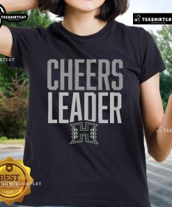 Official Hawaii Rainbow Warriors Cheerleader Ladies Tee showcasing vibrant team colors and logo for enthusiastic fans.