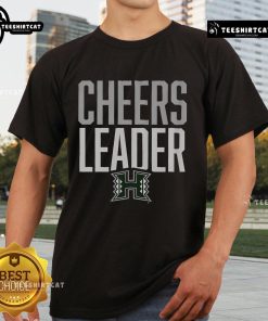 Alt Text: Official Hawaii Rainbow Warriors Cheers Leader T-Shirt featuring vibrant team colors and logo, perfect for game day.