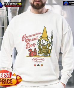 Alt Text: Official Hiroshi Tanahashi I Love Kanazawa Sweatshirt featuring stylish design and vibrant colors, perfect for fans.