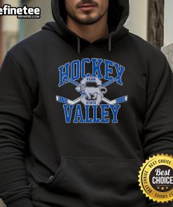 Official Penn State Hockey Valley hoodie featuring logo and team colors, perfect for fans and players.