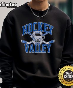 Official Penn State Hockey sweatshirt featuring Hockey Valley logo, perfect for fans and athletes alike.