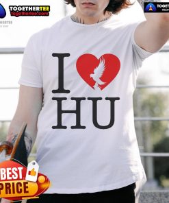 Alt Text: Official Hollywood Undead Spring 2025 I Love HU T-Shirt featuring bold graphics and a stylish design.