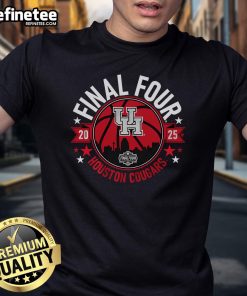 Official Houston Basketball 2025 Final Four T-Shirt featuring vibrant graphics and team colors for fans and supporters.